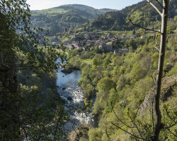 The Allier valley. The Allier valley.