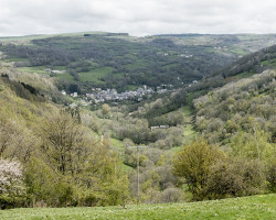 Looking at St-Chély-d’Aubrac. To Saint-Côme-d’Olt. France.