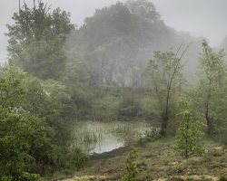 Misty. To Estaing. France. Misty. To Estaing. France.