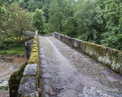 Roman bridge in Conques. To Decazeville. France. Roman bridge in Conques. To Decazeville. France.