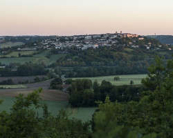 Leaving Lauzerte. Leaving Lauzerte.