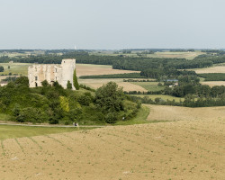 A ruined castle. A ruined castle.