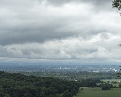 View over the valley of the Gave de Pau. On a clear day we would have seen the Pyrenees. View over the valley of the Gave de Pau. On a clear day we would have seen the Pyrenees.