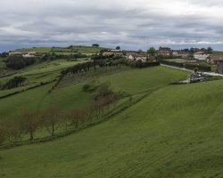 Pretty views all day, but still cold and cloudy. To Deba. Camino del Norte. Spain. Pretty views all day, but still cold and cloudy. To Deba. Camino del Norte. Spain.