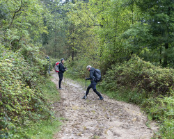 Lots of mud. Not easy when you have sandals. Lots of mud. Not easy when you have sandals.