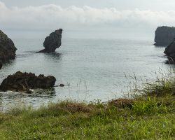 The coast on the way to Llanes. Camino del Norte. Spain. The coast on the way to Llanes. Camino del Norte. Spain.