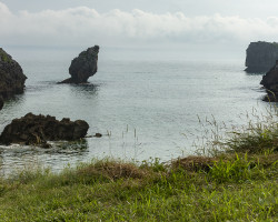 The coast on the way to Llanes. The coast on the way to Llanes.
