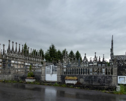 A cemetery on the way to Baamonde. A cemetery on the way to Baamonde.